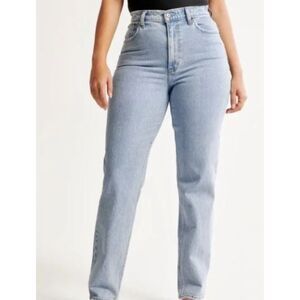 Abercrombie & Fitch 90's Slim Straight Ultra High Rise Jeans Size 24 NWT